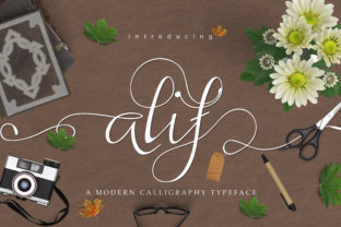 Alif Script: A Beautiful Font for Handmade Creators