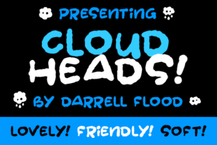 Cloudheads: A Font for Crafters Who Love Soft, Playful Design