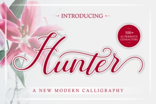Introducing Hunter: A Script Font for Elegant Craft Projects