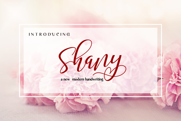 Shany: A Versatile Script Font for Editorial Design