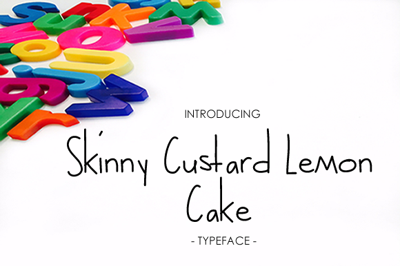 Skiny Custard Lemon Cake: A Font That Speaks Your Brand