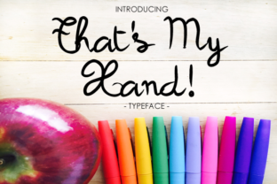 That’s My Hand: A Script Font That Works