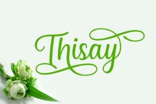 Thisay: A Script Font for Editorial Elegance